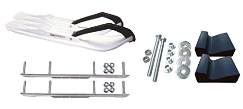 C&A Pro White XCS Snowmobile Skis w/ 6