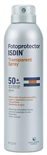 Fotoprotección Isdin Transparent Spray SPF 50+ | Aplicación 360º | 250ml