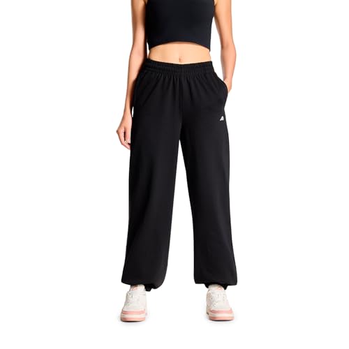 Image of Boldfit Women Joggers Track Pants, Relaxed Fit, Soft & Breathable, Elastic Waist with Drawstring, Moisture-Wicking, Durable with Pockets, Stylish Sweatpants for Gym, Yoga, Travel & Casual Wear