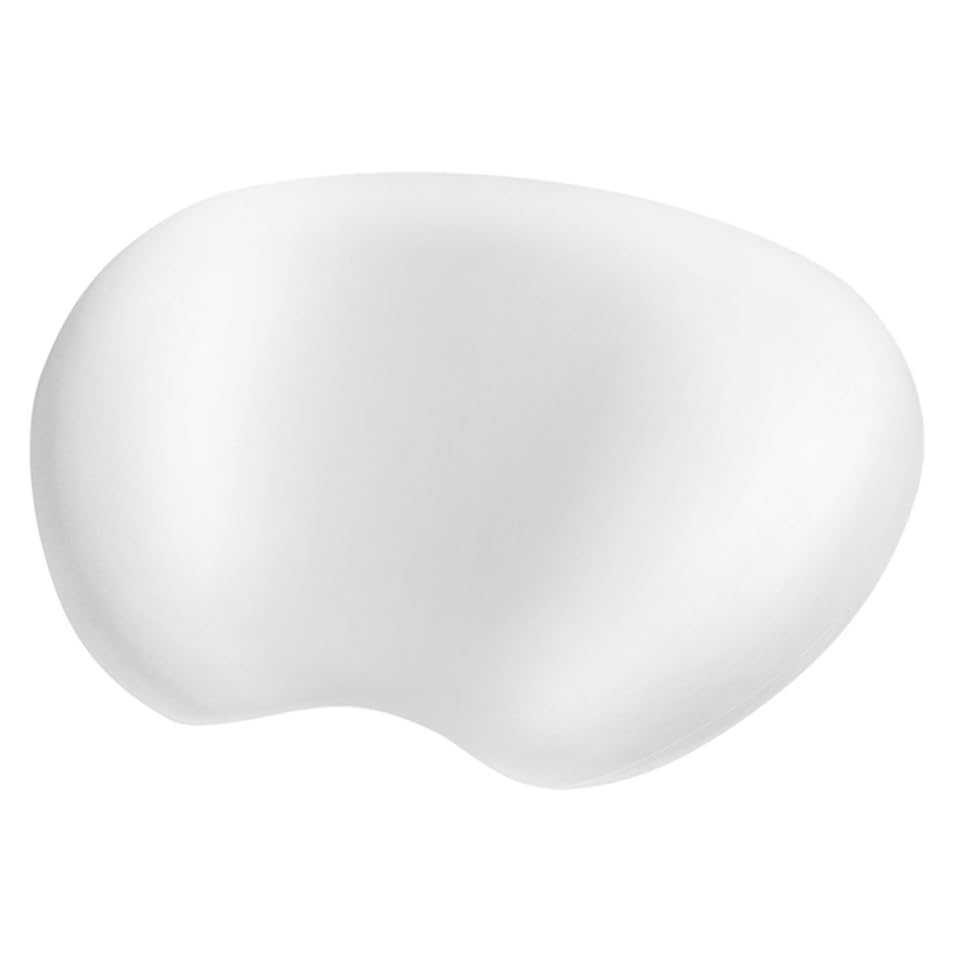 Oreiller de bain blanc PU haut de gamme design ergonomique
