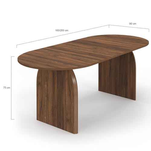 Table ovale extensible Edith : finissez-en avec le manque de place