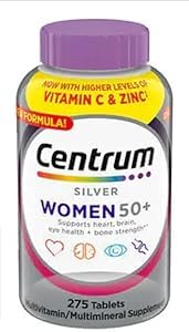 Centrum Silver Multivitamin for Women 50 Plus 275 Tablets (B0CZXX26VK) Amazon Price History, Amazon Price Tracker