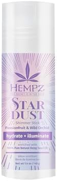 Hempz Star Dust Shimmer Stick, Illuminating Highligher for Body, Multi-Use, Travel Size, 1.4 oz.