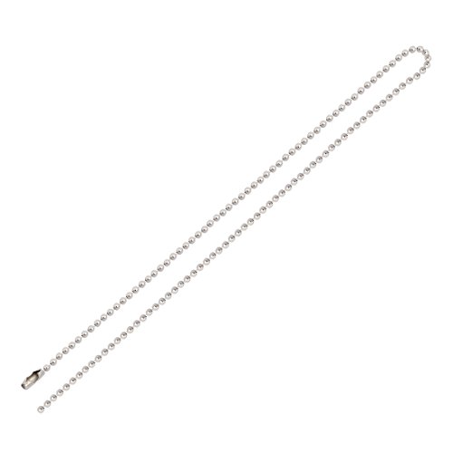 Aexit Metal Clasp Lighting fixtures and controls Ball Chain Keychain Silver Tone 2.4mm Dia 50cm Length