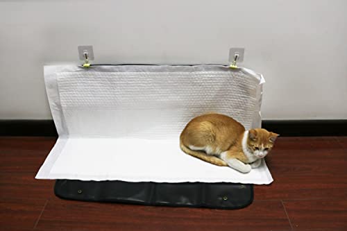 Image of YINGXIN Dog Training Floor Protection Tray - Leak-Proof Puppy Pad Holder for Indoor and Outdoor Use - Easy to Clean and Store (Black)