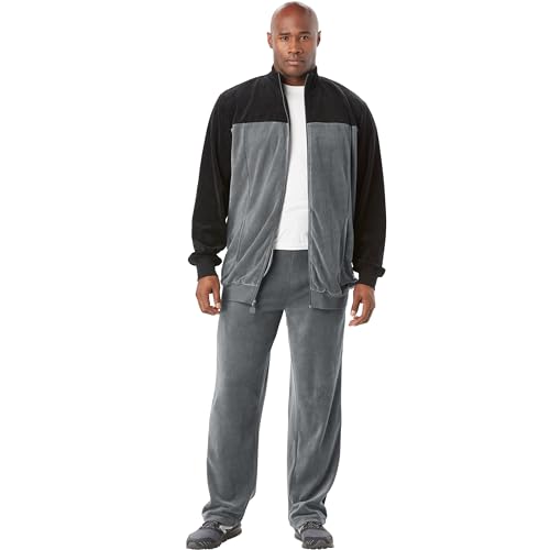 KingSize Colorblock Velour Tracksuit