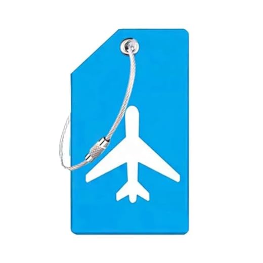 Vibrant Silicone Luggage Tags - Set of 48