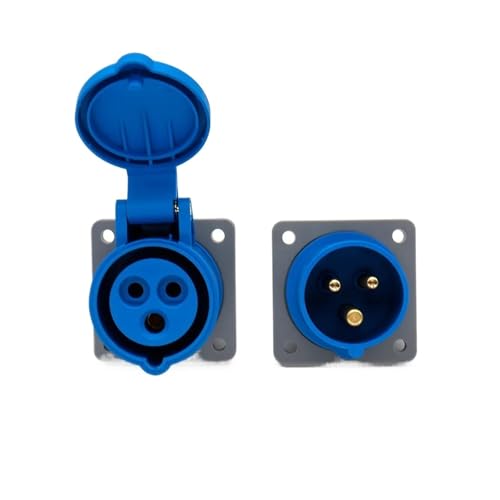 2pairs 4pairs 8Pairs 16A 32A 3-Pin Plug And Socket Set Male Female Wall Mount Electrical Connector(4 pairs)