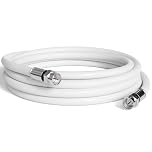 THE CIMPLE CO - RG6 Coaxial Cable 1 FT - RG6 Coax Cable for TVs, Antennas, Internet, CATV, Audio/Video - Dual Shielded Indoor/Outdoor Coax Wire 1 Foot (0.3 Meter), White
