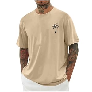 Mens T-Shirts Fashion Short Sleeve Crew Neck Shirts Casual Loose Fit Tops Athletic Quick Dry Active Tee Shirts
