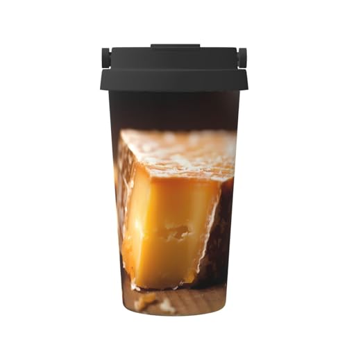 WBQLSL Termo de acero inoxidable con patrón de yogur, 12 horas de larga duración, aislamiento térmico y frío, taza de café portátil