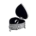 Feyarl Vintage Jewelry Trinket Box Heart Shape Ring Earrings Box Treasure Storage Chest Case Keepsake Organizer for Girl Woman Birthday Wedding