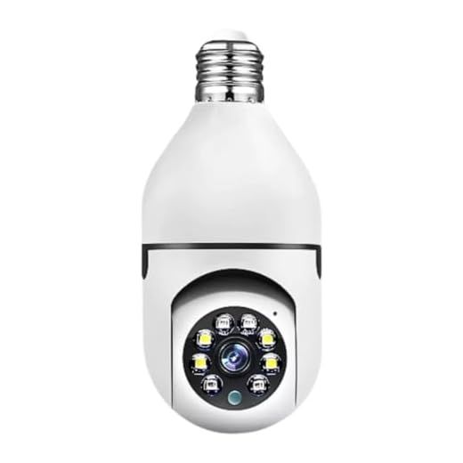 Câmera de Segurança Lâmpada IP Wi-fi 360 Infravermelho Full HD Luz Branca Forte Resistente a àgua IP66 Soquete E27 Rastreamento de Movimento Com Alarme