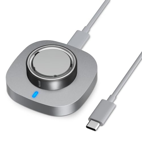 Charger Compatible with Ring Gen 4 Size 7, Fast Charging Dock with USB-C Cable - Detailed View