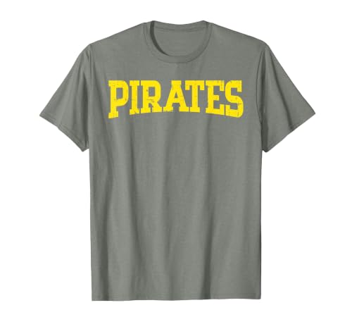 Pirates Vintage Buccaneer Sea Crew Costume Men Women Kids T-Shirt, Men, Olive Heather, X-Large