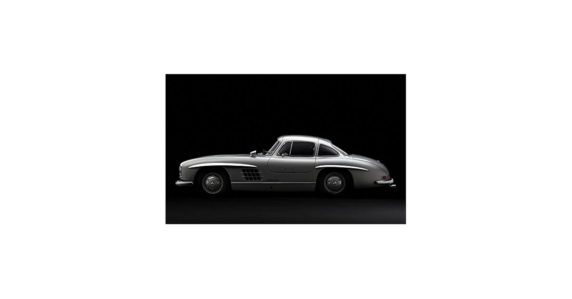額付き！★300slクーペ★絵画 1954年 メルセデス ベンツ 300SL クーペ 1/32 ミニカー 全4色
