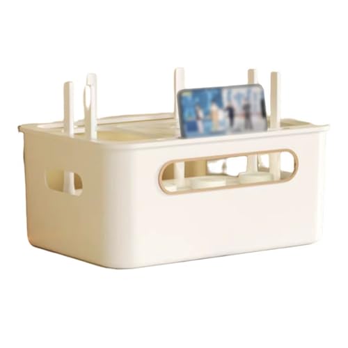 Caja De Almacenamiento for Enrutador WiFi, Router Pared, Soporte, Organizador Cables(First floor)