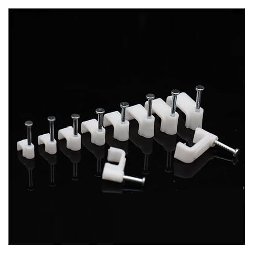 Ganchos para colgar cables sin desorden usando abrazadera de clavo de 5mm rectangular 5