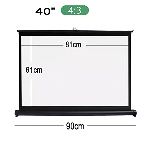 Pantalla portátil manual para proyector 50 pulgadas miniatura 6