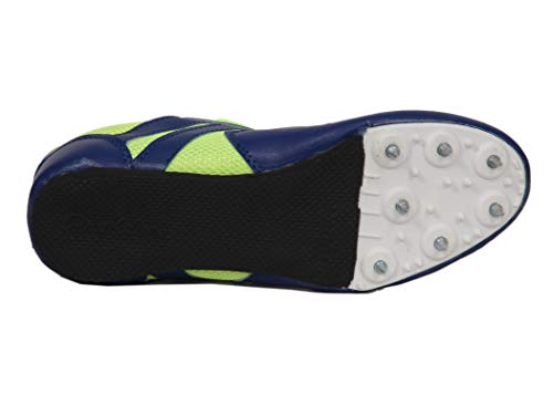 Image of Victall Men's Running Spikes Shoes (Blue & Parrot)