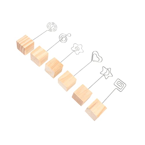 LABRIMP 6個 メッセージ付箋フォルダ ペーパークリップ 便利グッズ メモスタンド 音符 メッセージフォトプレート メモクリップ テーブルホルダー カード立て クリップ 写真スタンド クリッ