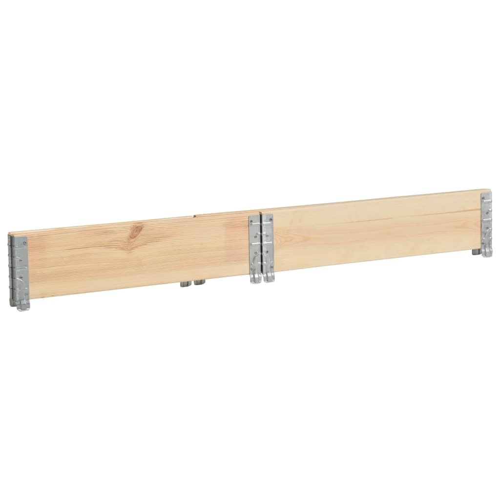vidaXL Caja de Palés Jardinera Muebles Plegable Almacenar Artículos Almacenamiento Jardín Terraza Exterior 100x100 cm Madera Maciza de Pino
