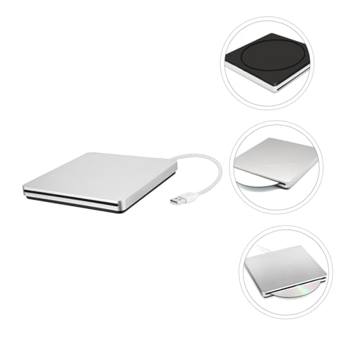 Lecteur CD DVD compact argenté haute vitesse transmission pour PC fixe