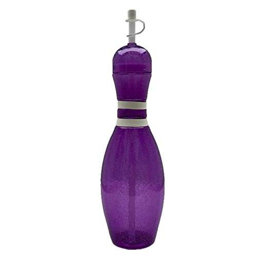 Large Bowling Pin Water Bottle - 32 ounce (Purple)