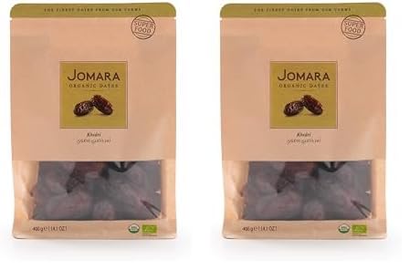 Jomara Organic Khidri Dates Pouch 400g (Pack of 2)