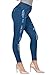 L.B FASHION High Waisted Jeans for Women Stretch Skinny Colored Long Pants Plus Size Black White Khaki (133-BLUE Color, M)