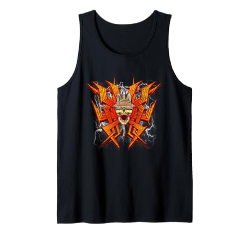 Image of Doom Eternal Nightmare Distressed Lightning Video Game Tank Top
