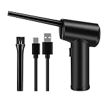 Bomba de Aire comprimido inalámbrico eléctrico 2-en-1 Bomba de vacío enlatada Spray Spray de Aire for computadora Limpieza de Teclado Secador de Pelo...