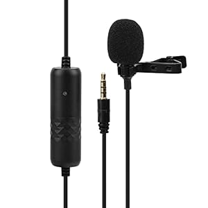 Lavalier Reversmicrofoon, Lav‑S6E Lavalier Omnidirectionele Microfoon Draagbare Mini Clip-on Microfoon 6M Kabel voor…