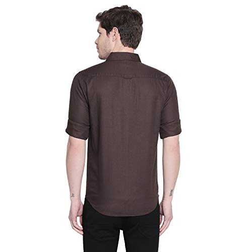 Image of MUFTI Men's Solid Slim Fit Shirt
