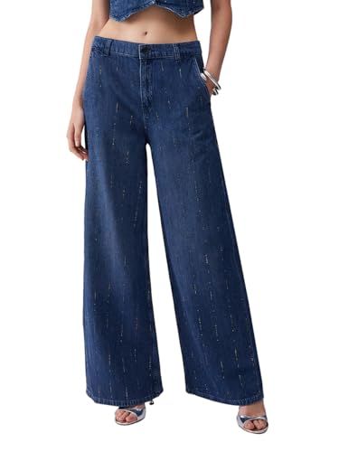 Tessuto: Sintetico Liu Jo Jeans Flare con Strass - Denim Pant.Flare Strass Reg.W. - 26