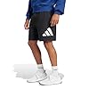 adidas Men's Essentials Big Logo Single Jersey Short, Black/White, XXL #1