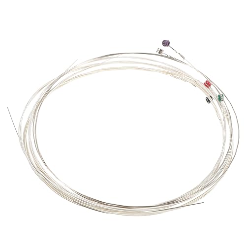 SWOOMEY 6個エレキギター用交換弦 ??製コーティング弦 耐摩耗性向上 明るい音色 長持ち 音質改善 指ノイズ軽減 アコースティック フォーク対応