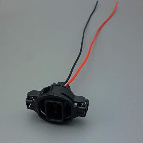 Yierxjwshx 5PCS 5202 H16 2504 PS24W Car Bulbs Socket Auto Male Connector Lamp Holder for Fog Lights Wiring Pigtail Harness