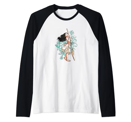 T-shirt Moana Disney manche raglan idéal pour les sorties estivales et le parc