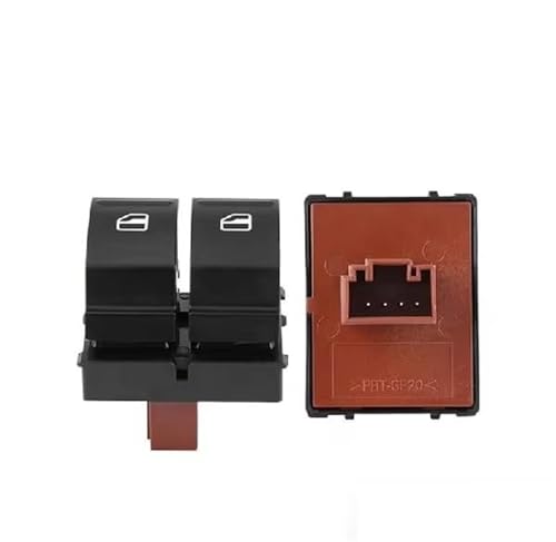 Bouton de commande de vitre électrique intérieur Skoda Fabia Octavia noir