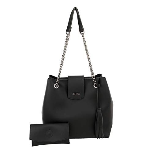 Bolsa Retta Saco Corrente Grafite Necessaire (Preta)