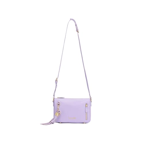 Praticità e Funzionalità con Tasche e Zip: La borsa a tracolla donna Margot è dotata di dettagli pratici come una tasca laterale con zip e due tasche interne, che permettono di tenere ben organizzati i tuoi effetti personali. La chiusura con zip, oltre a garantire sicurezza, è una caratteristica che rende questa borsa donna ideale per chi cerca un modello comodo e sicuro per l’uso quotidiano.