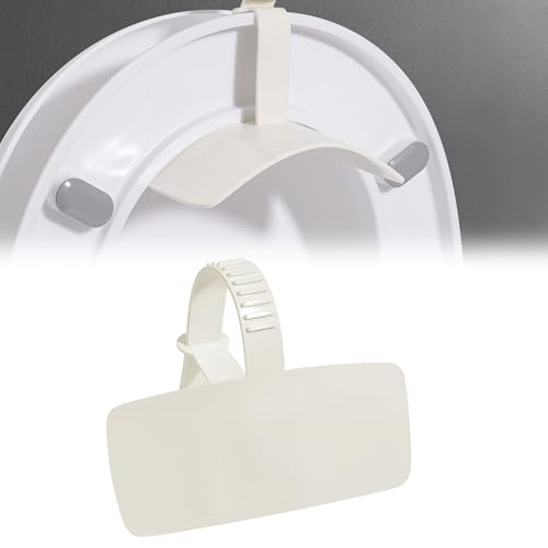 Toilet Splash Guard Pee Deflector – Urine Guard Prevents Pee Leaks Center Strap with O-Ring Handle | Comfortable Pee Guard & Urine Deflector for Kids, Adults | Universal Fit (1, 11.4inchx6.3inch)