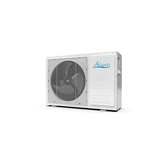 Azuro Wärmepumpe PASWR-50, 5,03kW bis 30m³ Pool Schwimmbecken, Weiß