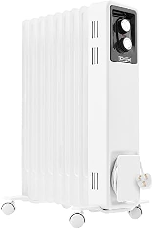 Dimplex 2kW Oil filled radiator with electronic 24 hour timer, LCD screen, thermostat and 3 heat settings, X-078070