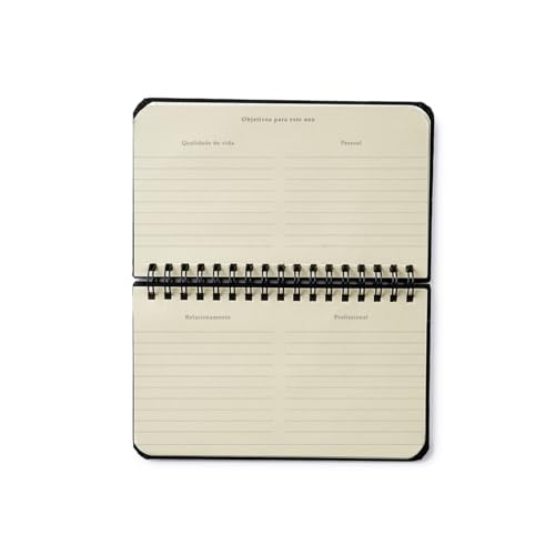 Agenda Planner Wire-O 2025 Bossa Nova Semanal Office 15,5X9 Pontos Off White, Cicero