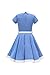 BlackButterfly Niñas 'Lucy' Vestido Clarity Vintage Años 50 (Azul, 7-8 Años)