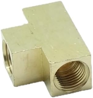 1 piece Metric Tee M10X1 Female Pipe Fitting Barstock T Fitting Brass Brake Oil Fuel Water Air Gas