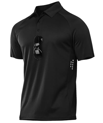 ZITY Mens Athletic Polo Shirts Performance Short Sleeve T-Shirts Golf Sports Hiking Polos