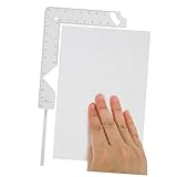 SAFIGLE Metall Buchbindeschablone Präzises Lineal für Buchcover Positionierung Scrapbook Handwerk Werkzeug Leicht und Robust für Exakte Maße und Einfache Anwendung